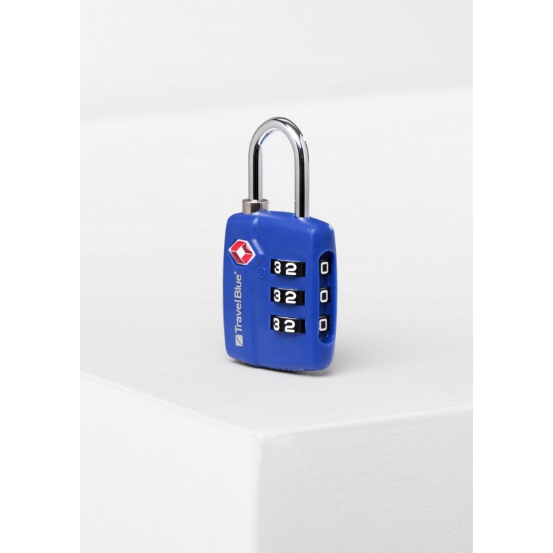 TRAVEL BLUE TSA 3 Dial Comb. Padlock (3col.) 036 (3)