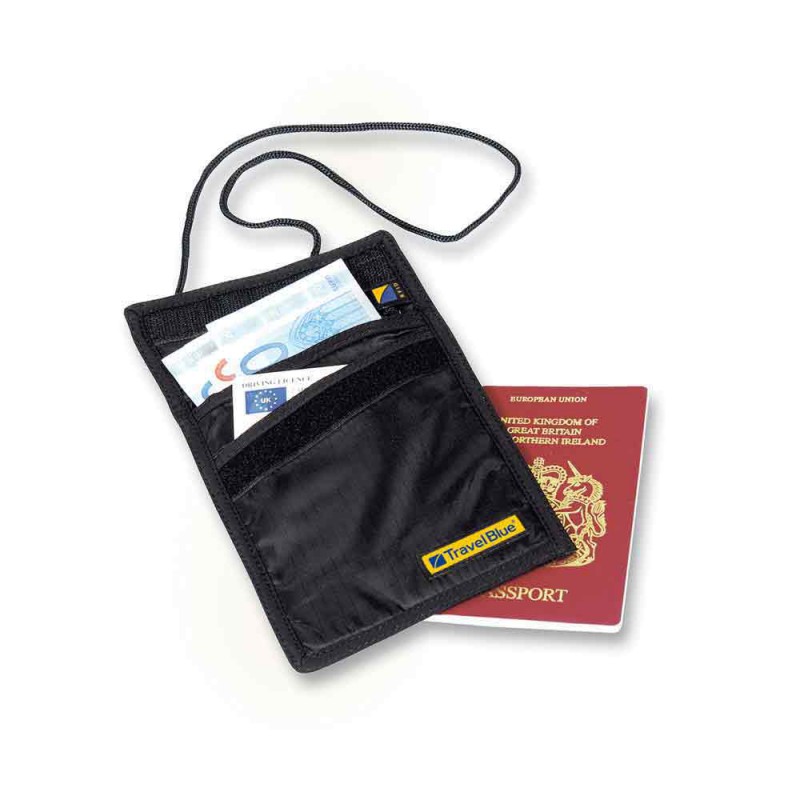 TRAVEL BLUE RFID Neck Wallet 125