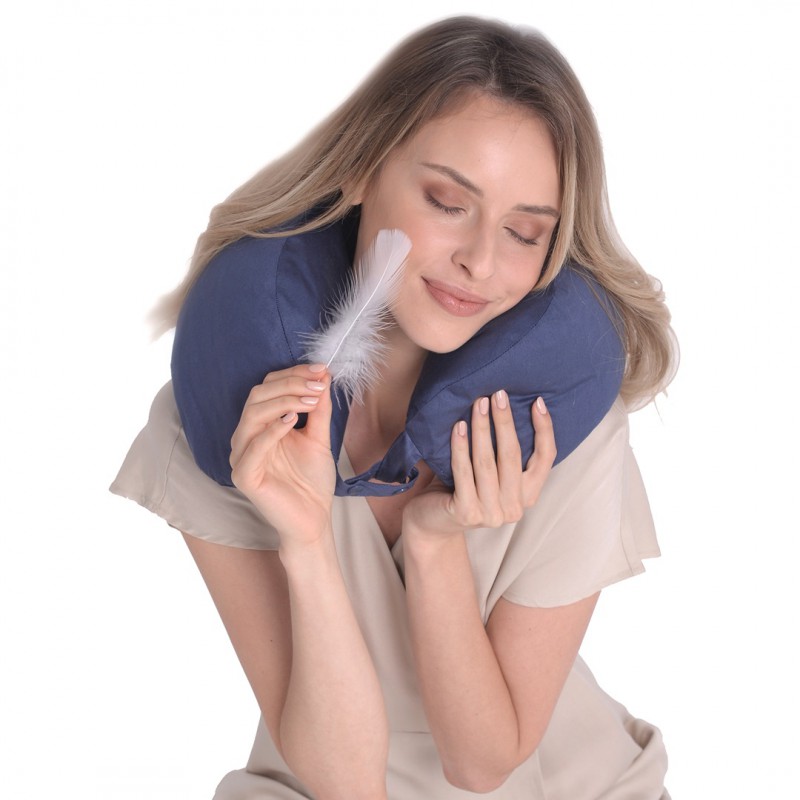 TRAVEL BLUE spilvens Feather Neck Pillow 215 (2)